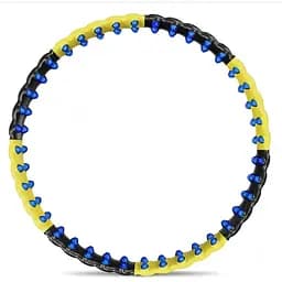 Хулахуп Hop-Sport HS-080HH с массажером 110см черно-желтый