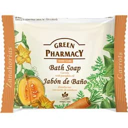 Мыло Зеленая Аптека Bath soap Carrots with pumpkin oil, 100 г