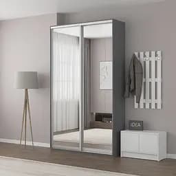 Шафа-купе Idea серія 1 140 x 60 x 240 см Антрацит Дзеркало