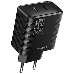 Зарядний пристрій Proove Speed Surge GaN 35W Type-C + Type-C Black (WCSS30020001)