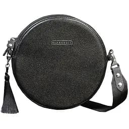 Кругла жіноча шкіряна сумочка Tablet чорна Blackwood