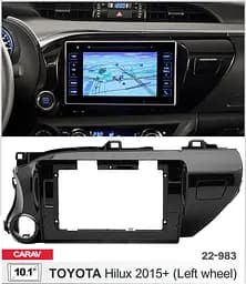Перехідна рамка Toyota Hilux Carav 22-983 - мініатюра 6