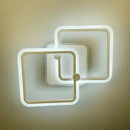 Стельова мінімалістична LED люстра в білому корпусі Line.F RGB підсвітка є - мініатюра 6