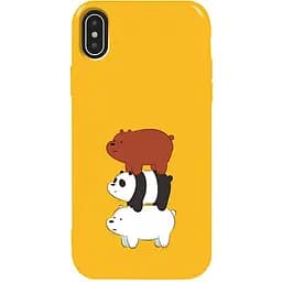 Чохол-накладка Toto Pure TPU 2 mm Print Case Apple iPhone XS Max #13 Bears Yellow