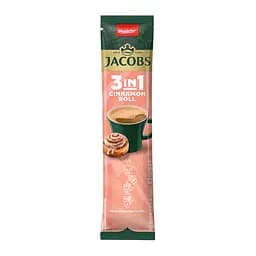 Напій кавовий розчинний Jacobs Cinnamon roll 3в1 зі смаком кориці 11.2 г