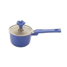 Ковш со стеклянной крышкой Gipfel Luvinia 400 мл с антипригарным покрытием Xylan 10х6.7 см (0690)