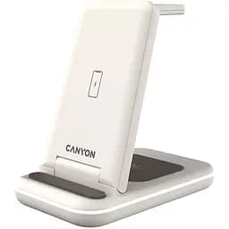 Зарядное устройство Canyon WS-304 3 в 1 QI Cosmic Latte (CNS-WCS304CL)