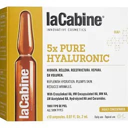 Ампула для обличчя La Cabine 5xPure Hyaluronic проти зморшок з гіалуроновою кислотою 2 мл - мініатюра 2
