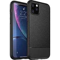 Чохол-накладка iPaky Moosy Series/TPU With Carbon Fiber Case Apple iPhone 11 Pro Black