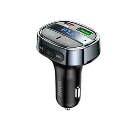 Адаптер автомобильный HOCO car BT FM transmitter E70 3 порта - 2 USB + 1Type-C 30 W