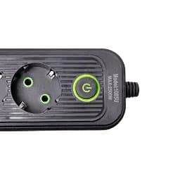 Мережевий фільтр-подовжувач Yiwu HP-5-14 EURO 1085U 5 м 4 розетки 3 USB чорний  - мініатюра 5