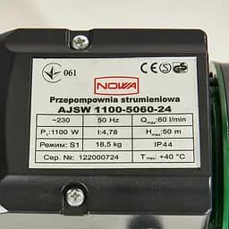 Насосна станція струменева Nowa AJSW 1100-5060-24 (148867) - мініатюра 7