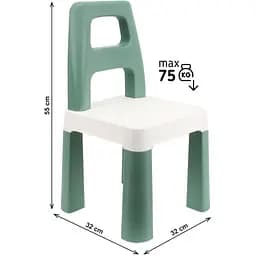 Дитячий стілець ТехноК Kids Chair до 75 кг зелений 0181TXK  - мініатюра 4