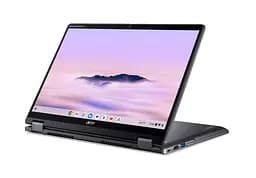 Ноутбук Acer Chromebook Plus Spin 514 CP514-4HN 14' WUXGA IPS Touch, Intel 5-120U, 8GB, F256GB, UMA, ChromeOS, сірий (NX.KYQEU.002) - мініатюра 9
