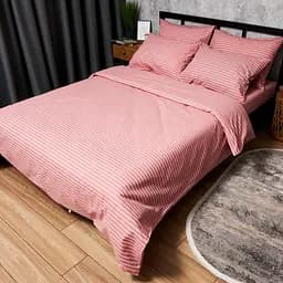 Комплект постельного белья Moon&Star Бязь Gold Люкс Pink Whisper Евро 200х220 наволочки 4х50х70