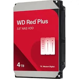 Жесткий диск для сервера Western Digital WD Red Plus NAS HDD 3.5" 4 ТБ 5400 RPM 128 MB (WD40EFZZ)