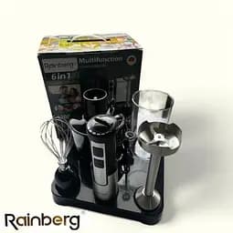 Багатофункціональний занурювальний блендер Rainberg RB 2296 на підставці 6в1, 1200Вт Чорний/Сірий - мініатюра 4