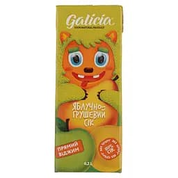 Сік Galicia Яблучно-грушевий неосвітлений 200 мл (703204)