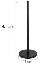 Стійка для туалетного паперу Yoka SP1 black P.SP1-BLK, Чорний матовий - мініатюра 3