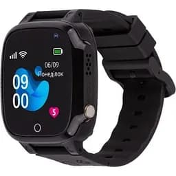 Дитячий смарт-годинник AmiGo GO008 MILKY Black (UA UCRF)