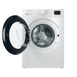 Пральна машина Indesit фронтальна, 7кг, 1200, A+++, 49.6см, дисплей, пара, інвертор, люк чорний, білий - мініатюра 3