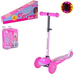 Дитячий самокат Bambi Barbie LS2211 з рюкзачком 17х20 см - мініатюра 2
