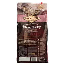 Сухий корм для кошенят Carnilove Cat Salmon&Turkey Kitten з лососем та індичкою 6 кг - мініатюра 4
