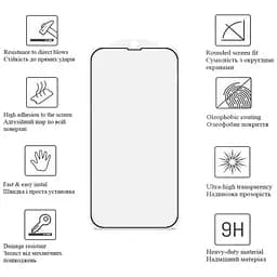 Скло захисне Drobak Matte Ceramics Samsung Galaxy S25 FE 5G Black (333322) - мініатюра 2