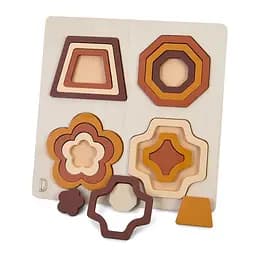 Деревянная игрушка Геометрика Bambi MD 0743D, размер 22,5х22,5 см