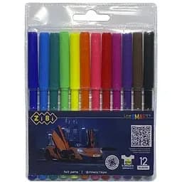 Фломастеры ZiBi Машинка Smart Line 12 цветов (ZB.2811)