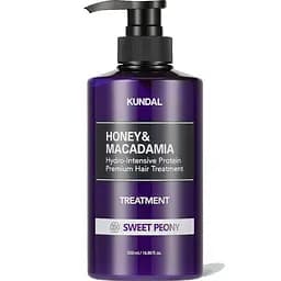 Поживний кондиціонер з медом та олією макадамії Honey & Macadamia Protein Hair Treatment Sweet Peony Kundal 500 мл
