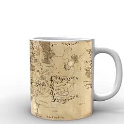 Кружка GeekLand The Lord of the Rings карта средиземья LR.02.010 330 мл белая