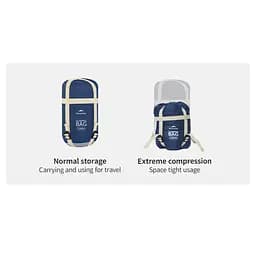 Спальник Naturehike Sunny Day PL01 LW180 (CNK2550WS026) +14°C - 205см - синій - мініатюра 3