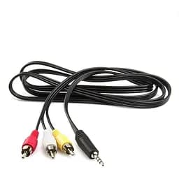 Шнур перехідник штекер 3.5 мм 3 штекери RCA тюльпана 1.5 м