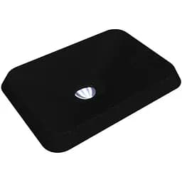 Умивальник Miraggio Albena mirastone black 0000374, Чорний матовий