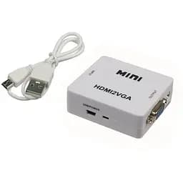 Конвертер HDMI to VGA білий