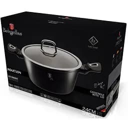 Каструля Berlinger Haus BLACK SILVER Collection з кришкою 4.1 л (BH-1852) - мініатюра 2