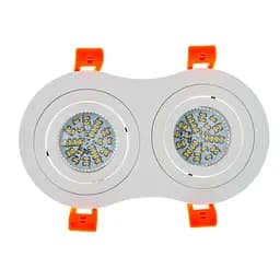 Світильник врізний поворотний Brille HDL-DT 108/2 MR16 WH 36-247 - мініатюра 3