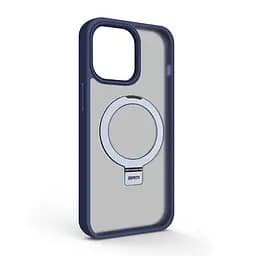 Чехол для Apple iPhone 15 Pro Max, Unit Stand, синий, MagSafe, противоударный защитный чехол-панель с подставкой, поддержкой магнитных держателей и беспроводной зарядки, защита всего корпуса, силикон + поликарбонат, ArmorStandart (ARM70582)
