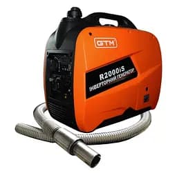 Генератор інверторний GTM 1,8/2,0 кВт, однофазний, ручний запуск із рукавом для відведення вихлопних газів (R2000IS)