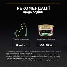 Вологий корм для дорослих котів після стерилізації Purina Pro Plan Sterilised шматочки у паштеті з тунцем та лососем 85 г (12458938) - мініатюра 9