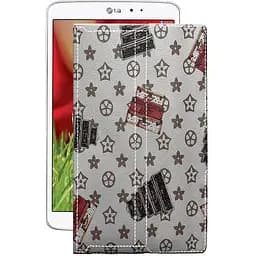 Чехол StatusCASE из экокожи для планшета LG G Pad 8.3 v500 Луи-Витон-белый
