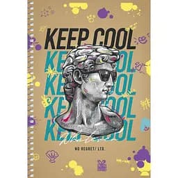 Зошит для записів Student А5, без лінівки, спіраль, 96л., Кeep cool (A5-SC-096-6102)