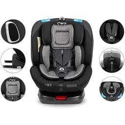 Автокрісло MoMi Tordi Isofix 0-36 кг Black - мініатюра 14