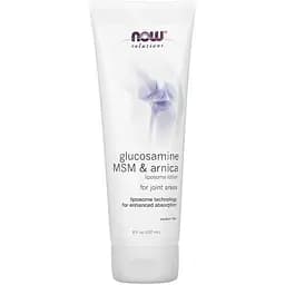 Препарат для суставов и связок Now Glucosamine MSM & Arnica Lotion 237 мл