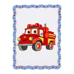 Дитячий набір для розпису по дереву "Пожежна машина" PuzzleOK Puz-22954 формат А4