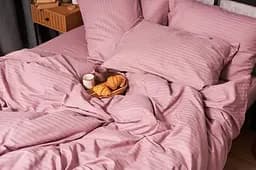 Комплект постільної білизни Moon&Star Satin Stripe Stripe Candy сімейний 143х210х2 наволочки 2х70х70 - мініатюра 6