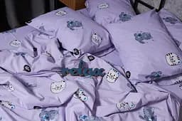 Комплект постільної білизни Moon&Star Бязь Gold Люкс Hello Kitty King Size 220x240 наволочки 2х50х70 - мініатюра 7