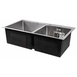 Кухонна мийка Lidz H7843 Brush 3.0/1.0 мм (LIDZH7843BRU3010), Нержавіюча сталь - мініатюра 5