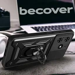 Панель BeCover Military для Tecno Spark 20 (KJ5n)  Black (712168) - мініатюра 4